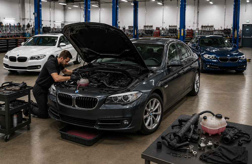 Why Your BMW Keeps Losing Coolant in Dubai's Heat